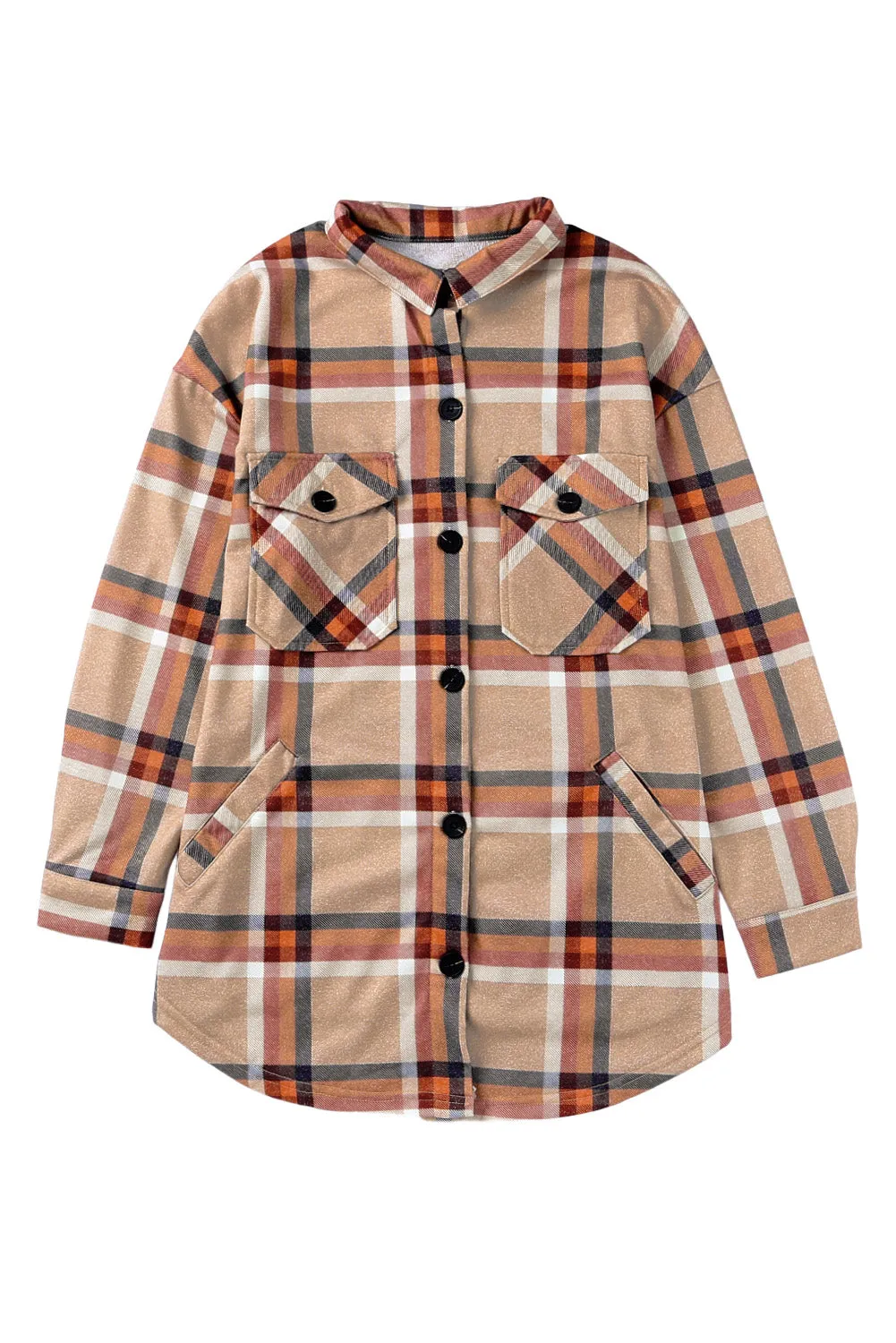 💀💎 Khaki Plaid Casual Pockets Buttoned Jacket – A Damn Good Staple for Your Wardrobe 💋