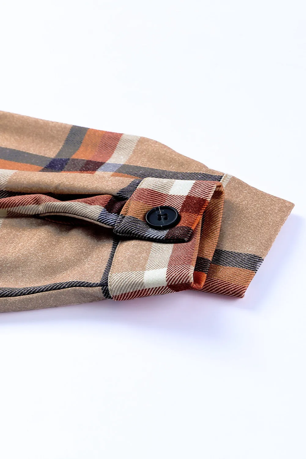 💀💎 Khaki Plaid Casual Pockets Buttoned Jacket – A Damn Good Staple for Your Wardrobe 💋