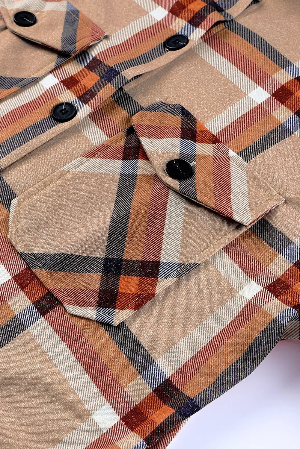 💀💎 Khaki Plaid Casual Pockets Buttoned Jacket – A Damn Good Staple for Your Wardrobe 💋