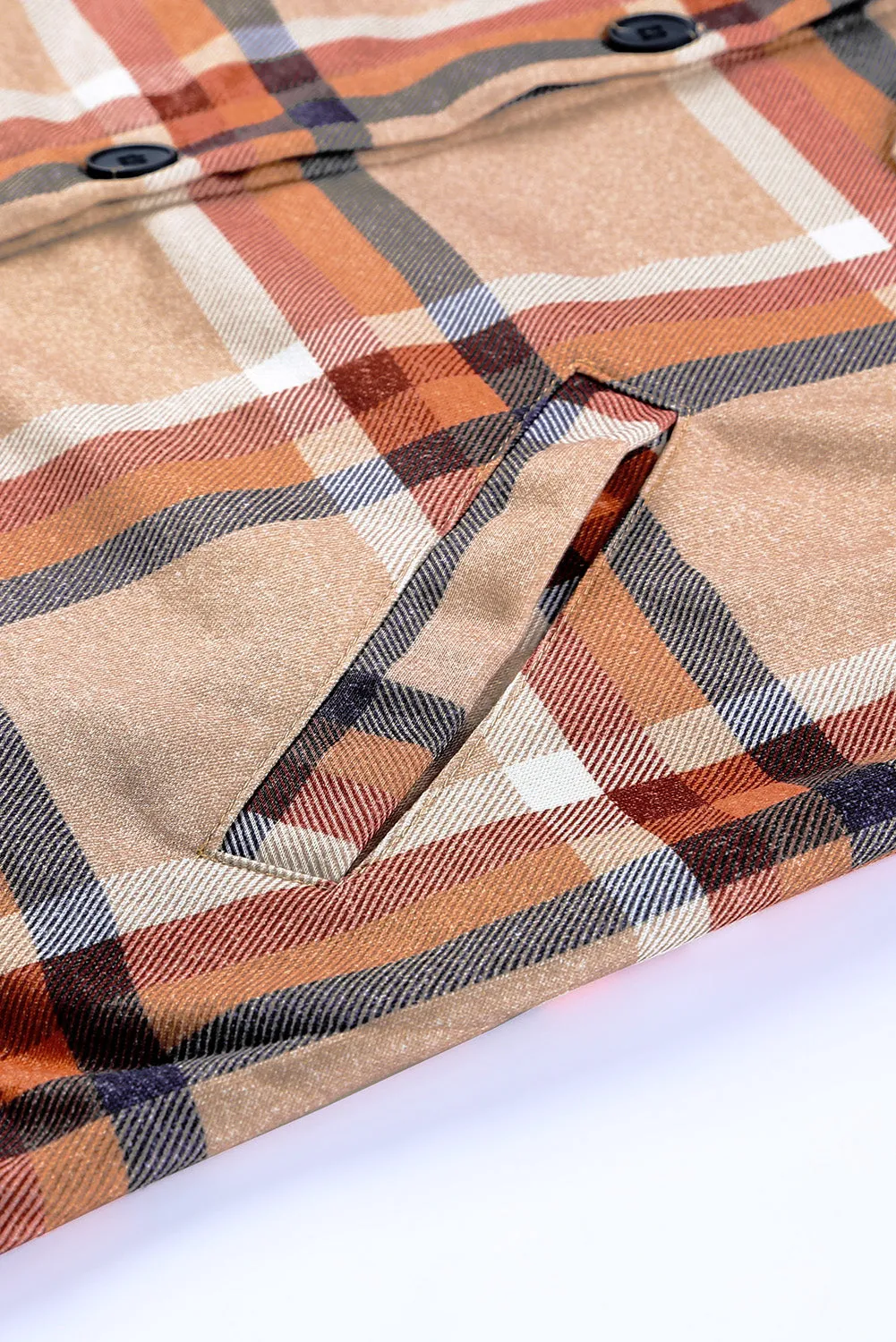 💀💎 Khaki Plaid Casual Pockets Buttoned Jacket – A Damn Good Staple for Your Wardrobe 💋
