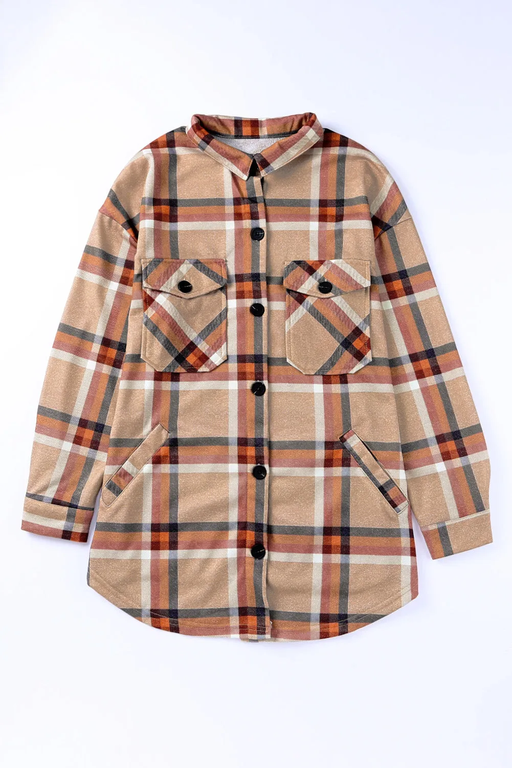 💀💎 Khaki Plaid Casual Pockets Buttoned Jacket – A Damn Good Staple for Your Wardrobe 💋