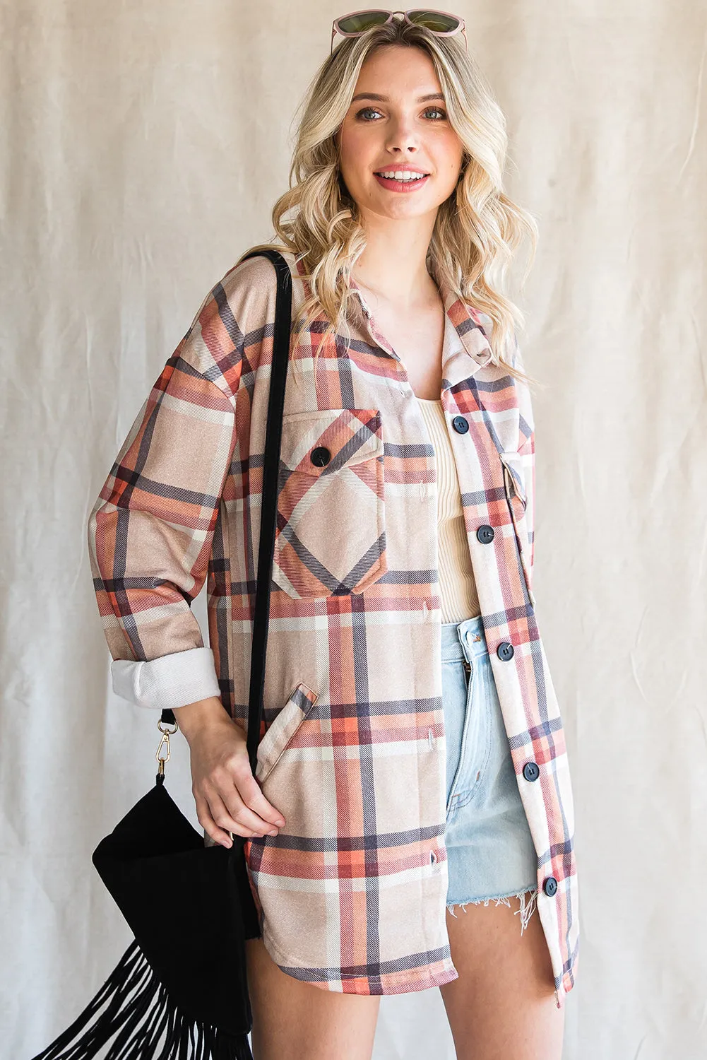 💀💎 Khaki Plaid Casual Pockets Buttoned Jacket – A Damn Good Staple for Your Wardrobe 💋