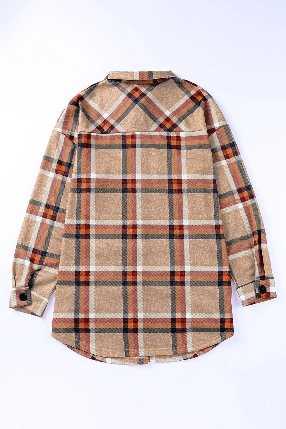 💀💎 Khaki Plaid Casual Pockets Buttoned Jacket – A Damn Good Staple for Your Wardrobe 💋