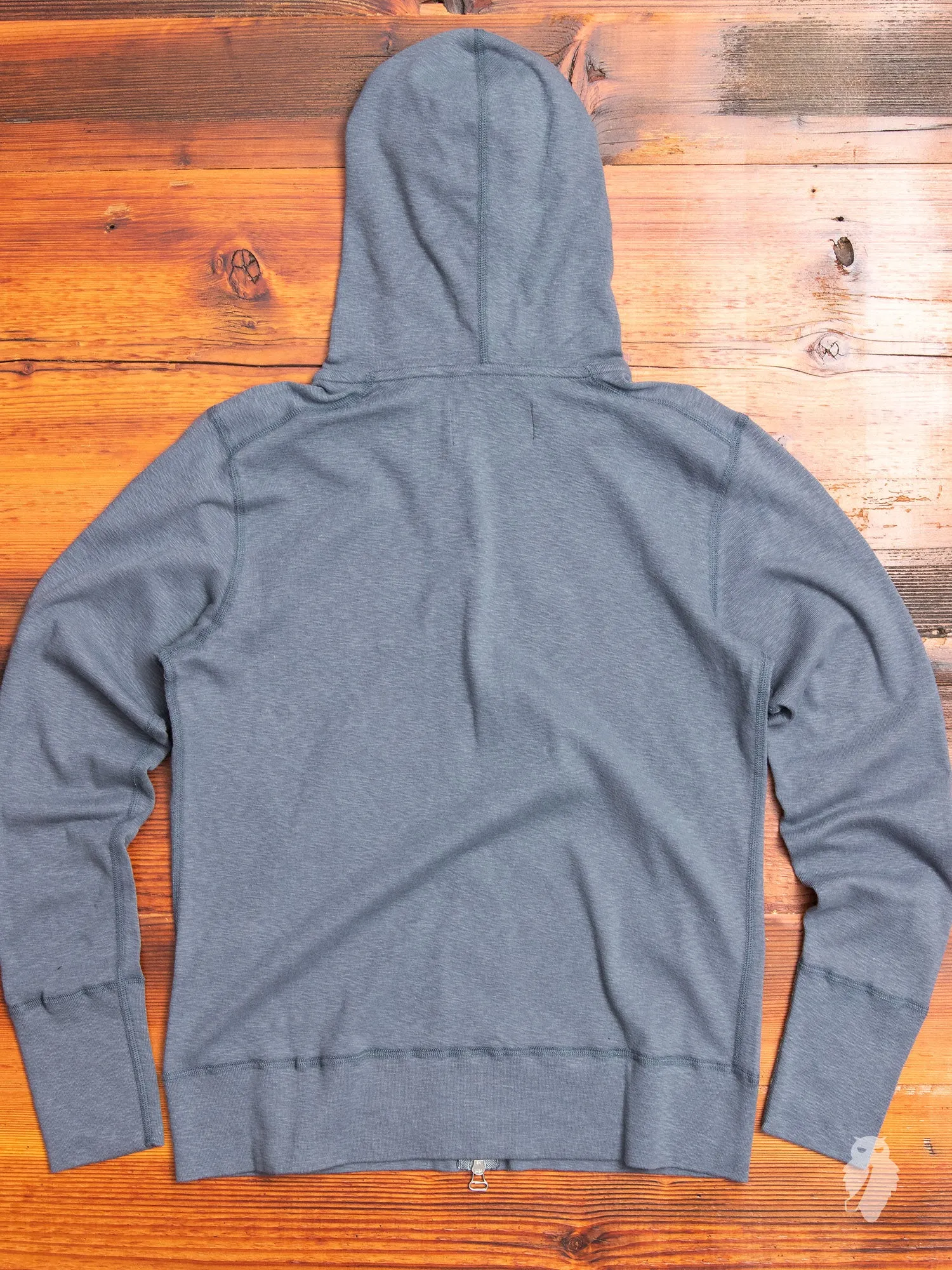 1x1 Slub Zip Hoodie in Shadow