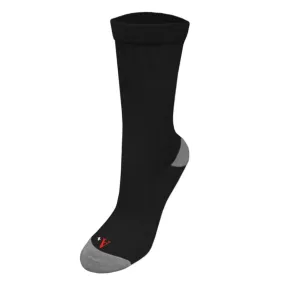 3-Pack Black Unisex Crew Socks