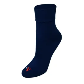 3-Pack Girls Navy Anklet Socks