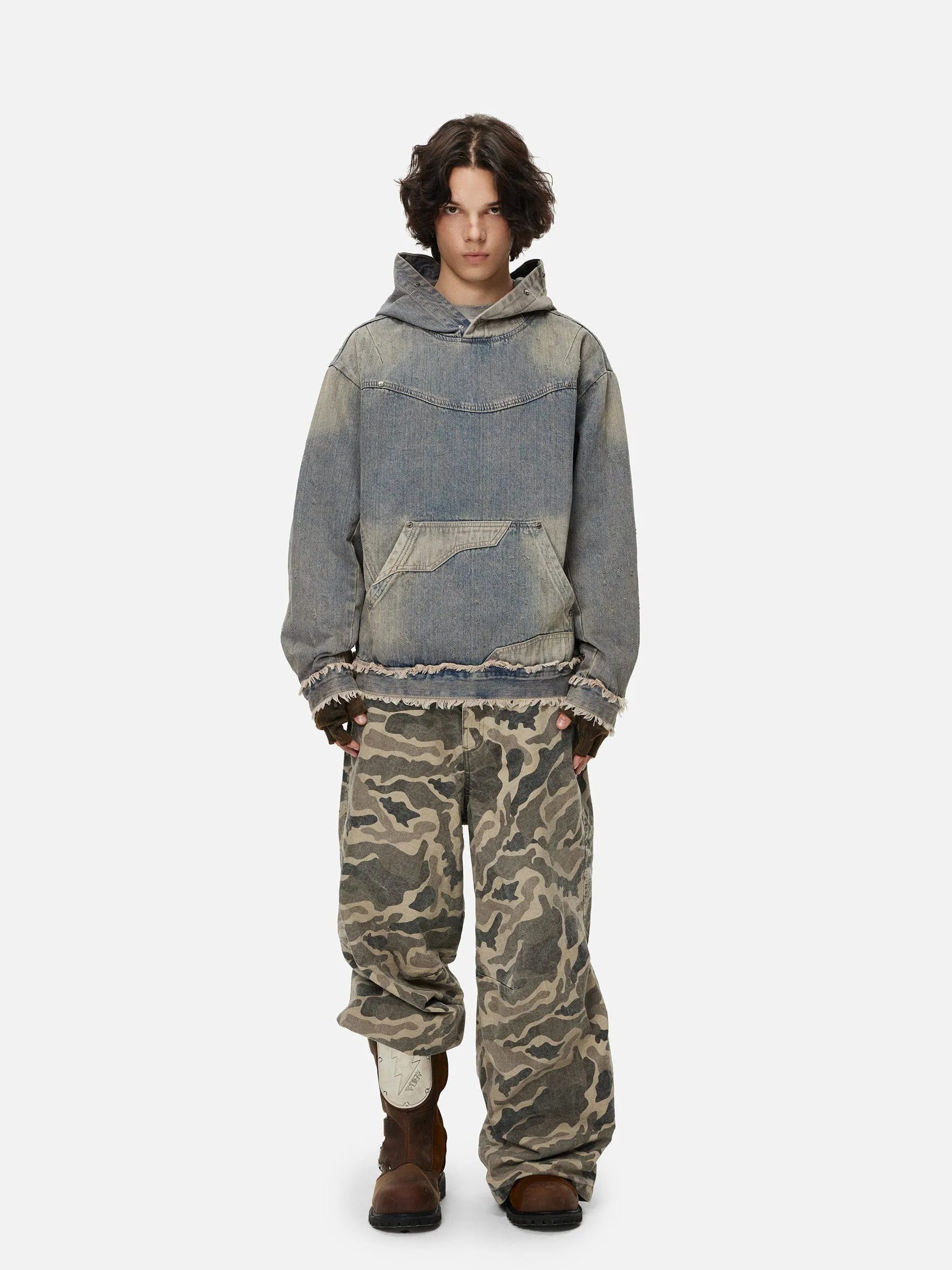 Aelfric Eden Mud Dyeing Washed Hoodie
