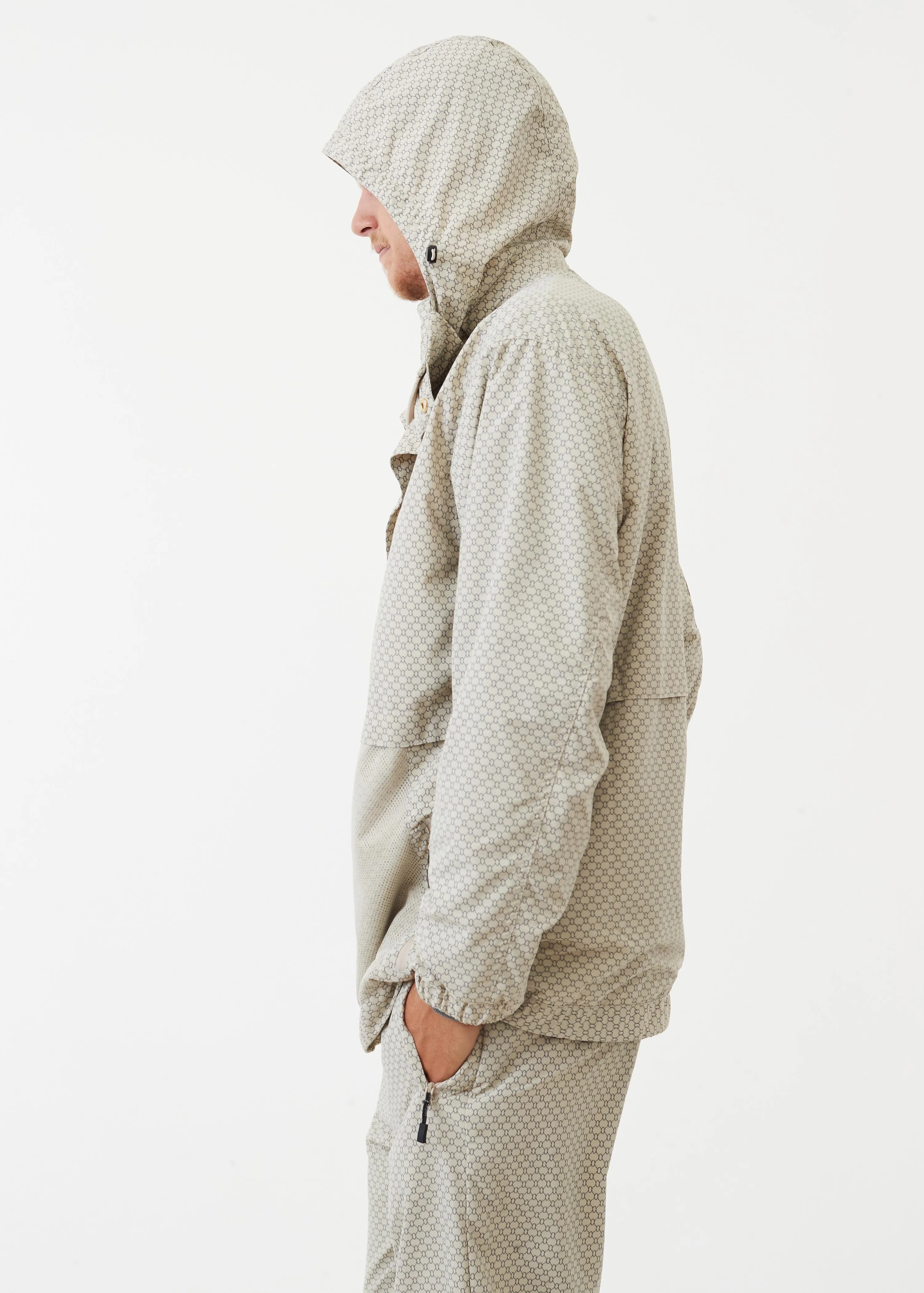 AFENDS Unisex Anthology - Unisex Nylon Anorak - Cement
