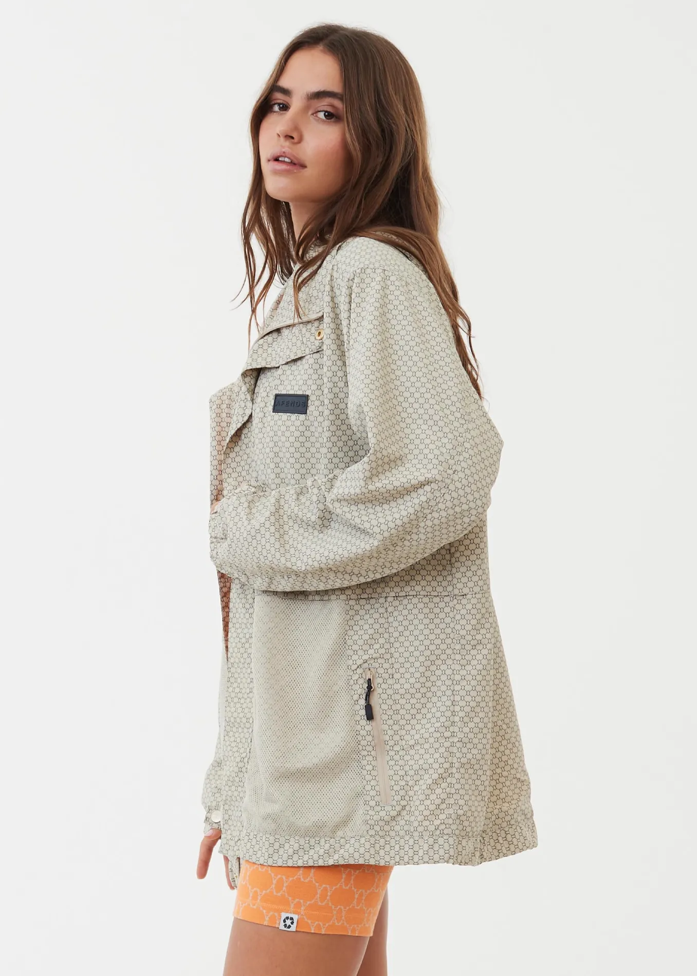 AFENDS Unisex Anthology - Unisex Nylon Anorak - Cement