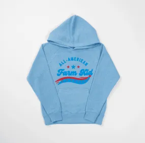 All-American Farm Kid Blue Hoodie