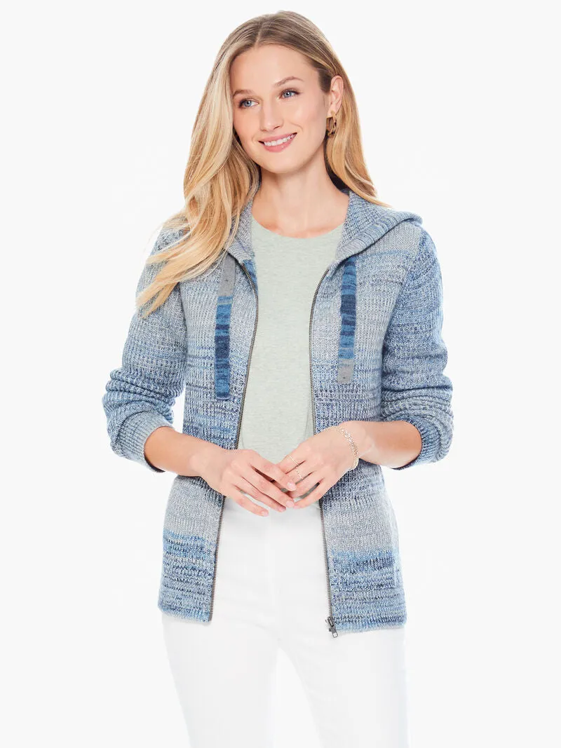 Autumn Sky Hoodie in Blue Mix