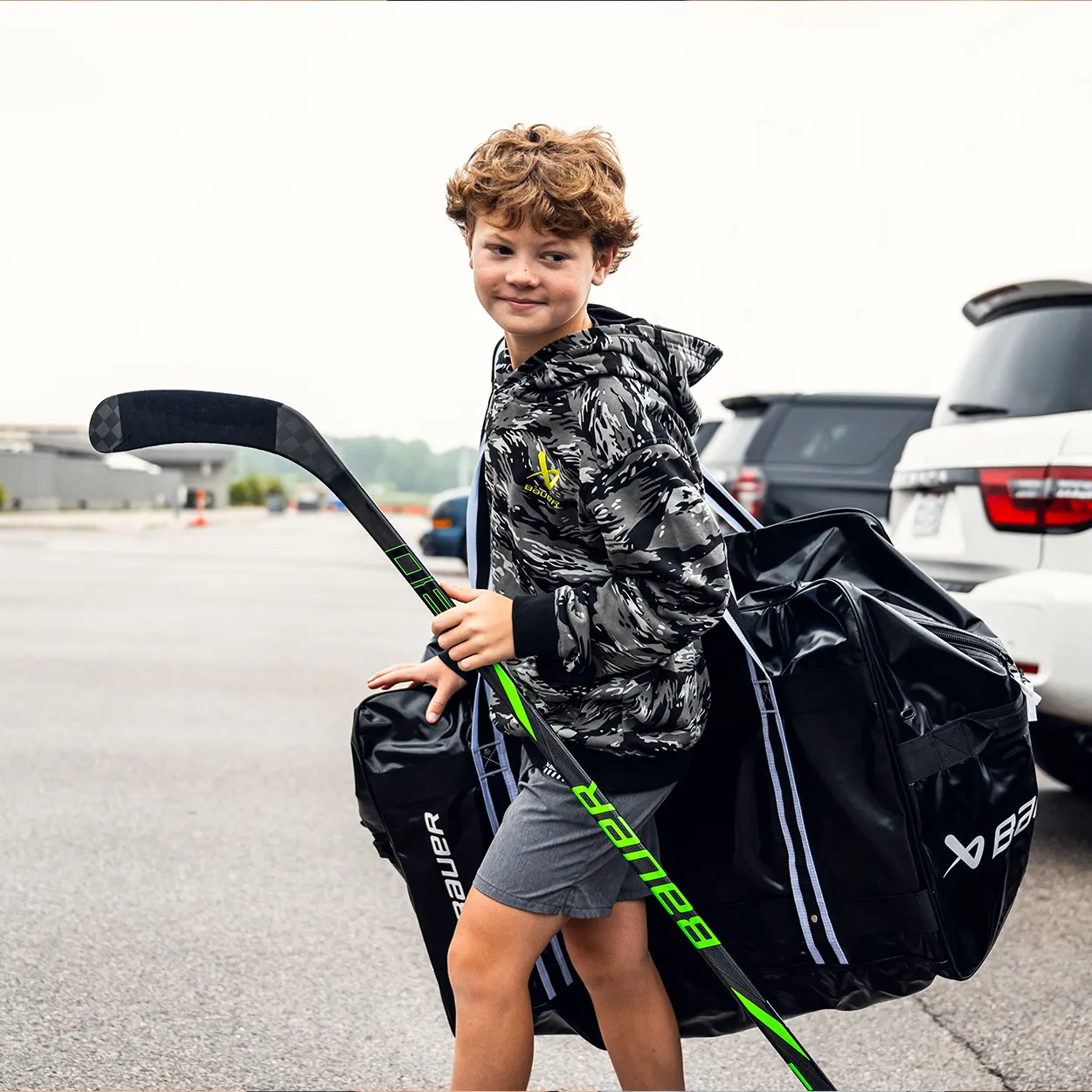 BAUER PAINTED CAMO HOODIE YOUTH