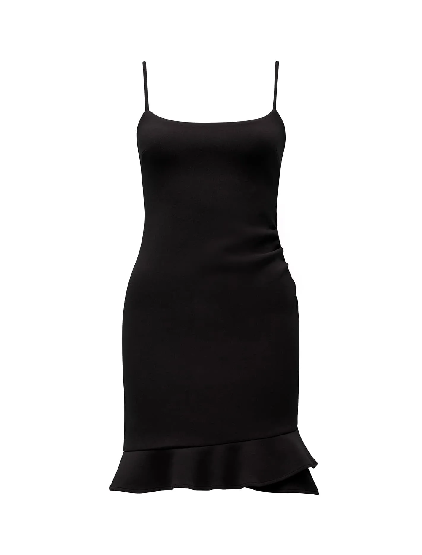Bess Petite Frill Hem Bodycon Mini Dress