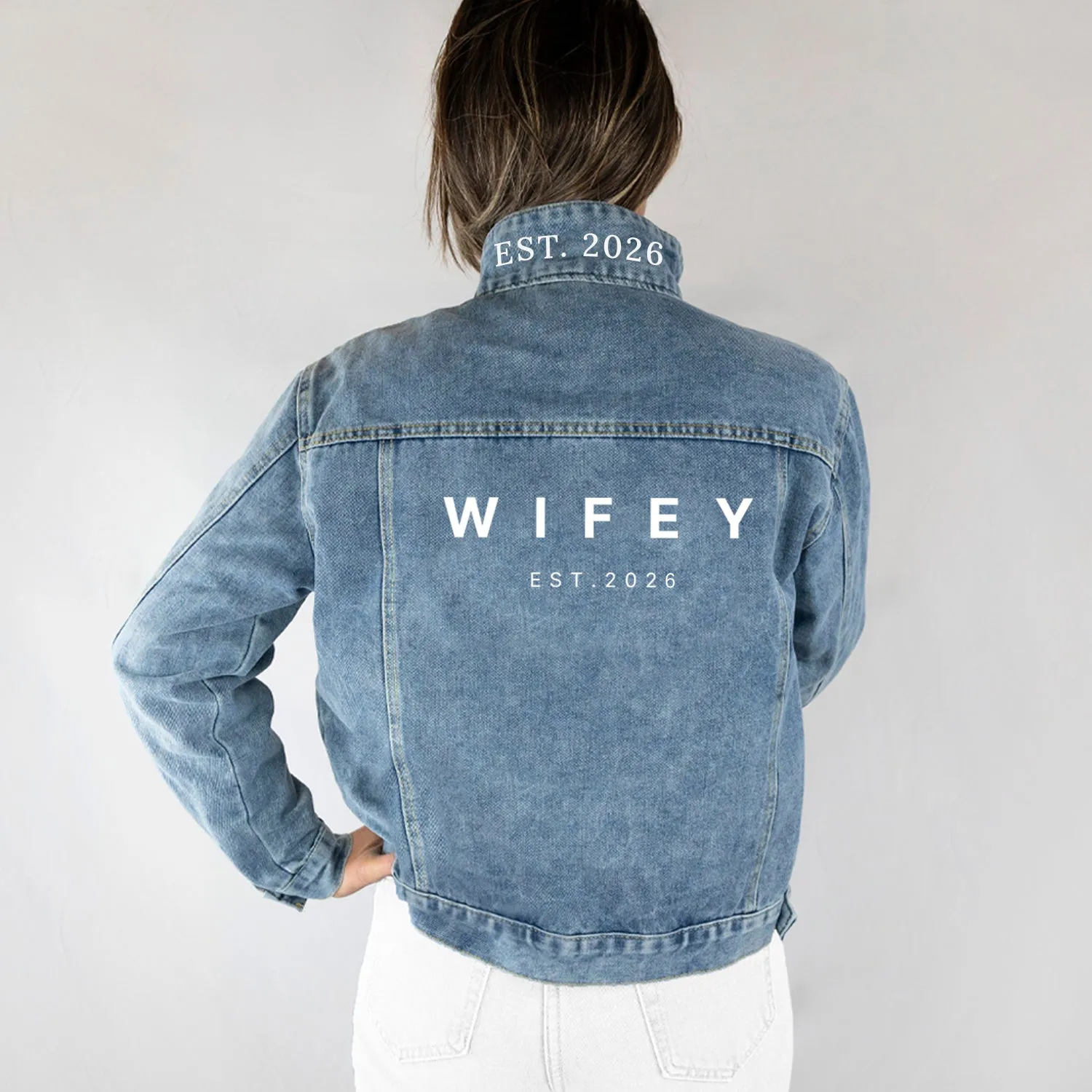 (Blue Denim) Customized Jean Jacket