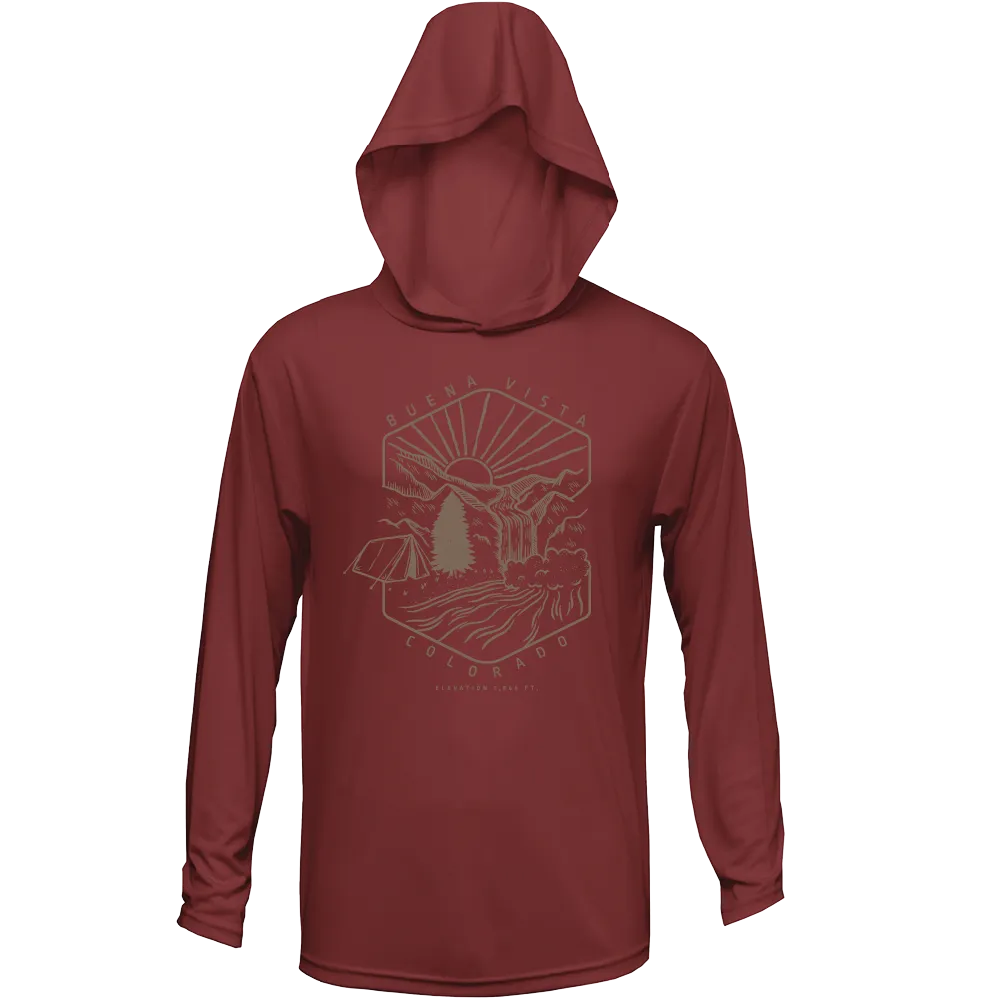 Camp Waterfall Sun Hoodie