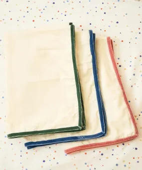 Casey Blanket with Velvet Trim - 3 Colors Available