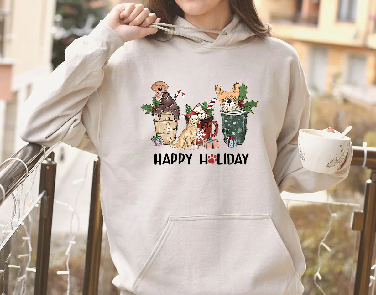 Christmas Golden Retriever Sweatshirt, Dog Christmas Shirt , Christmas Crewneck hoodie Sweatshirt, Happy Holidays Country Christmas,Holiday