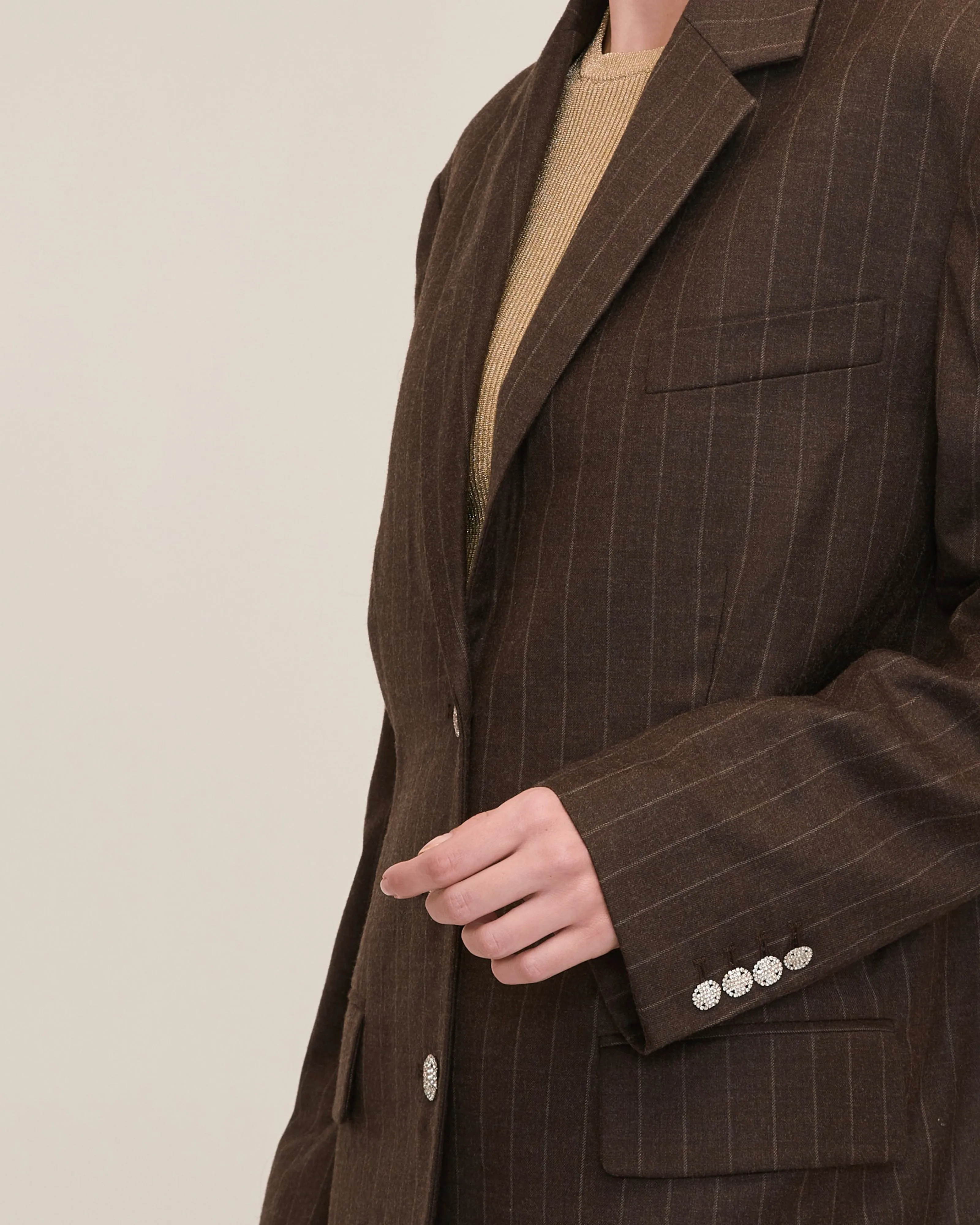 Cohen Pinstripe Boyfriend Blazer Dress
