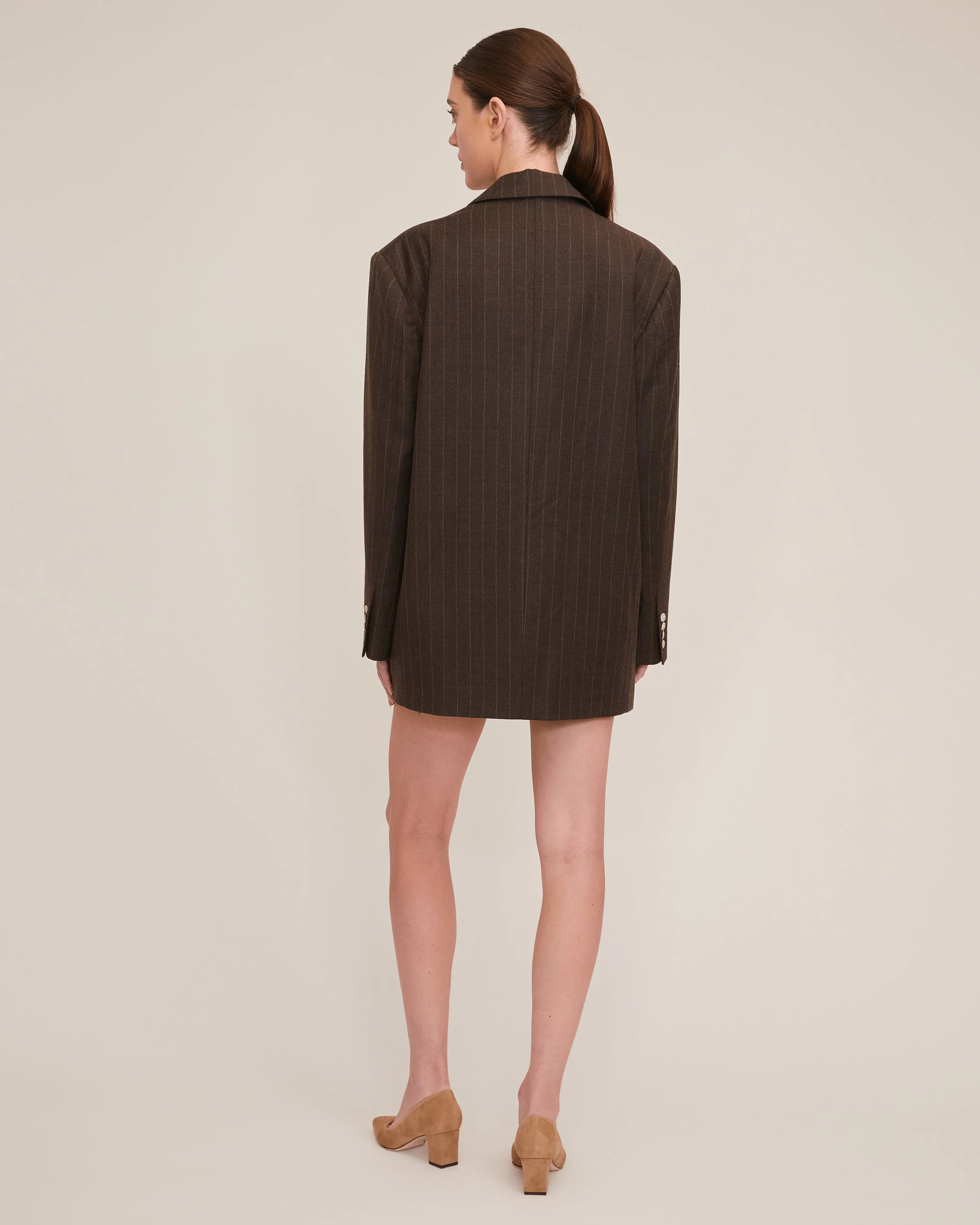 Cohen Pinstripe Boyfriend Blazer Dress