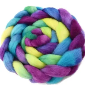 Corriedale Wool Sliver Hand Dyed Rainbow 12401