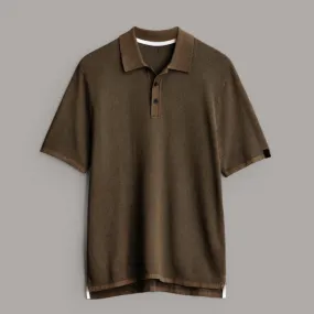 Custom Short Sleeve Polo Collar Men's Knitwear - OEM/ODM Available