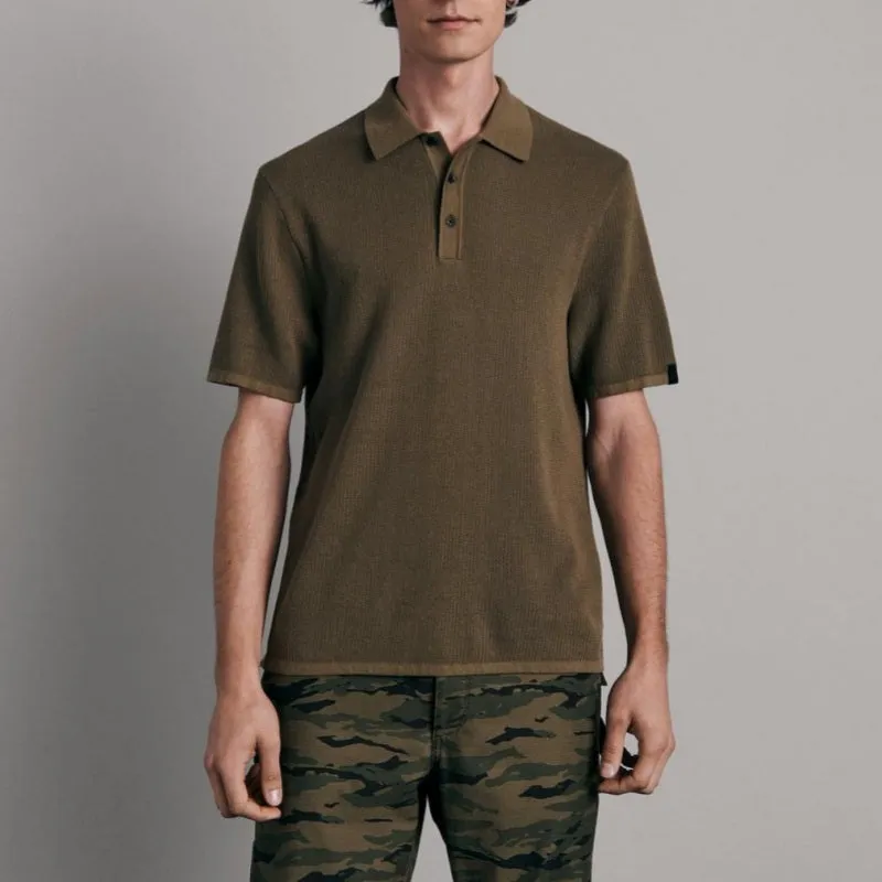Custom Short Sleeve Polo Collar Men's Knitwear - OEM/ODM Available