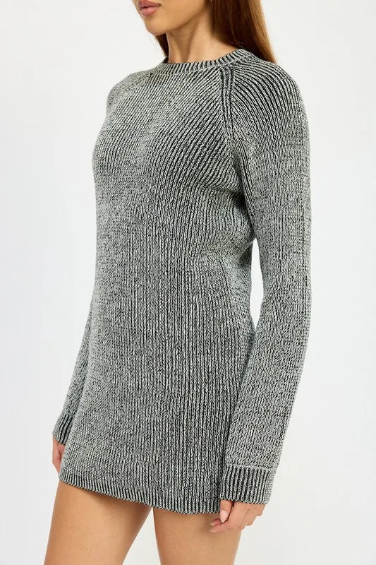 Danielle Mini Rib Sweater Dress