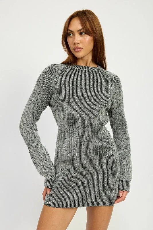 Danielle Mini Rib Sweater Dress