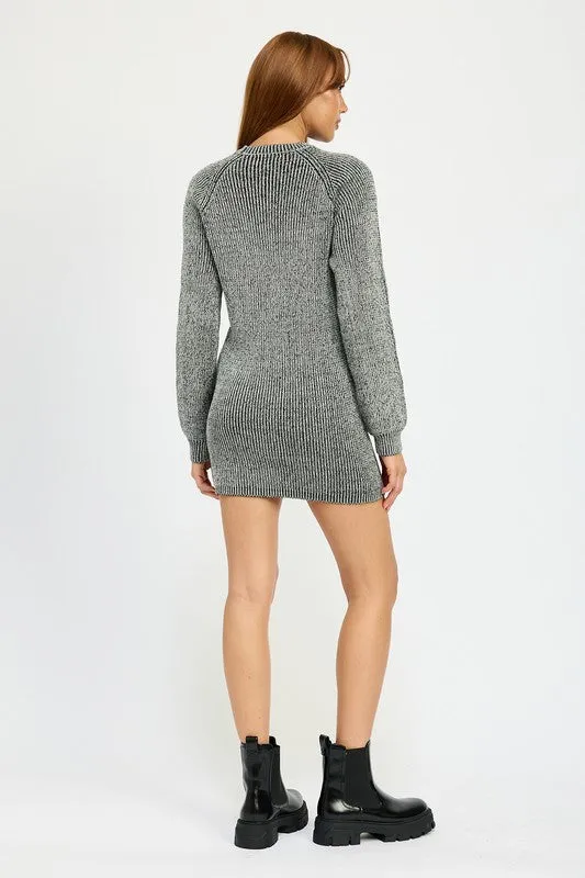 Danielle Mini Rib Sweater Dress