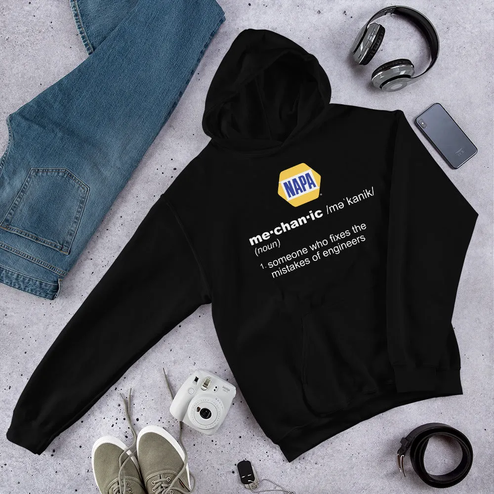 Definition Of A Mechanic Unisex Hoodies