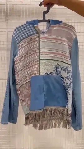 DR23 Reworked Tapestry Denim Hoodie SS24