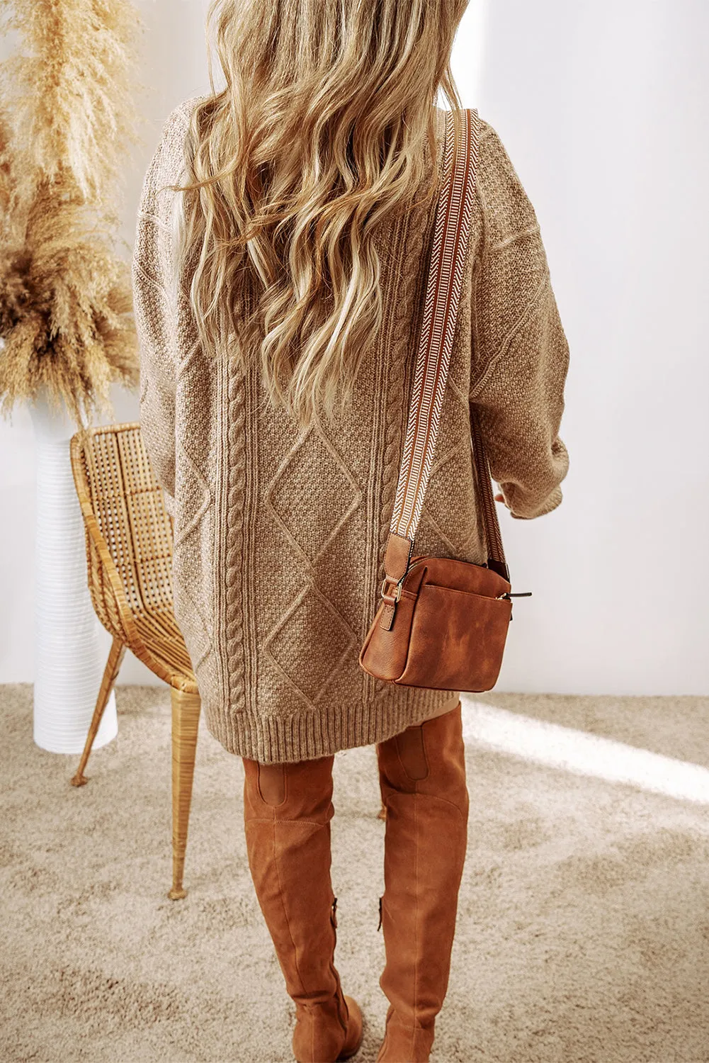 Fall Sweater Dress - Taupe