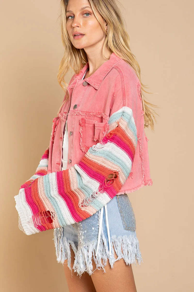Flamingo pink jacket