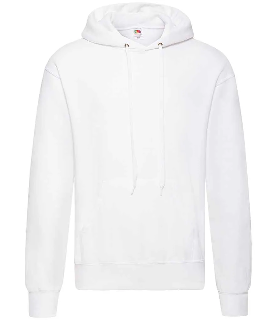 Fruit of the Loom Classic Hooded Sweatshirt - Black, Grey, White