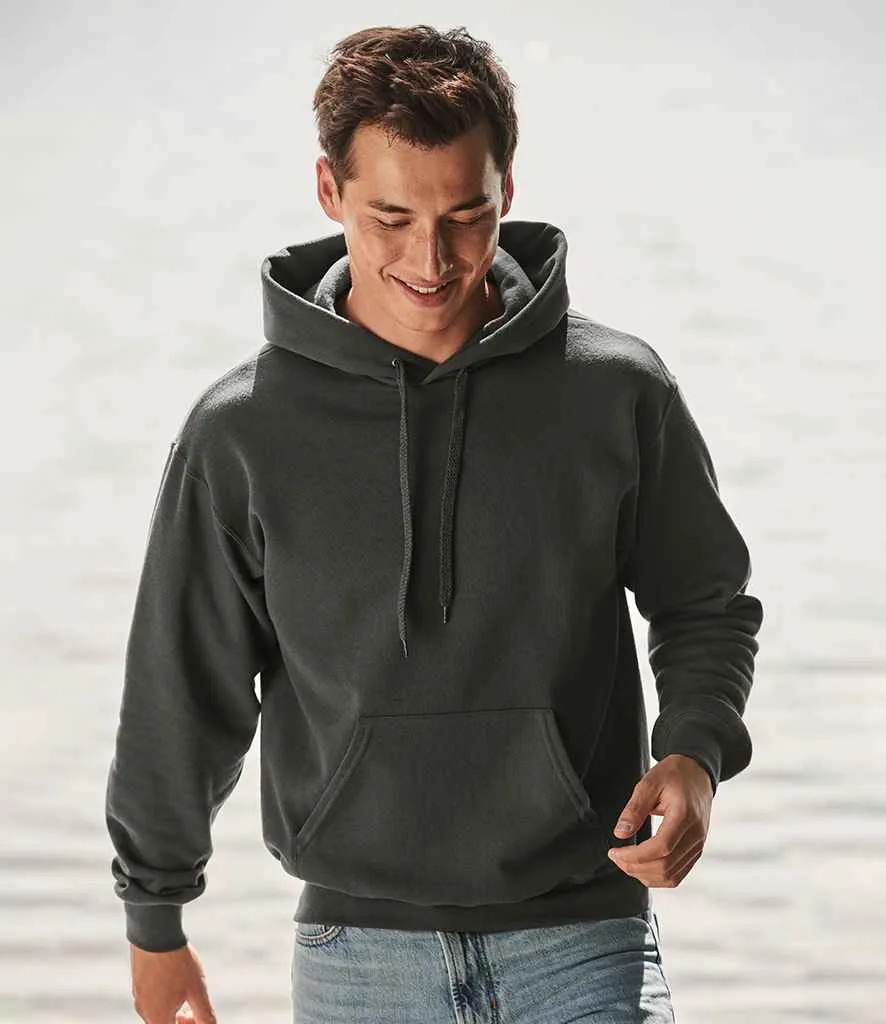 Fruit of the Loom Classic Hooded Sweatshirt - Black, Grey, White