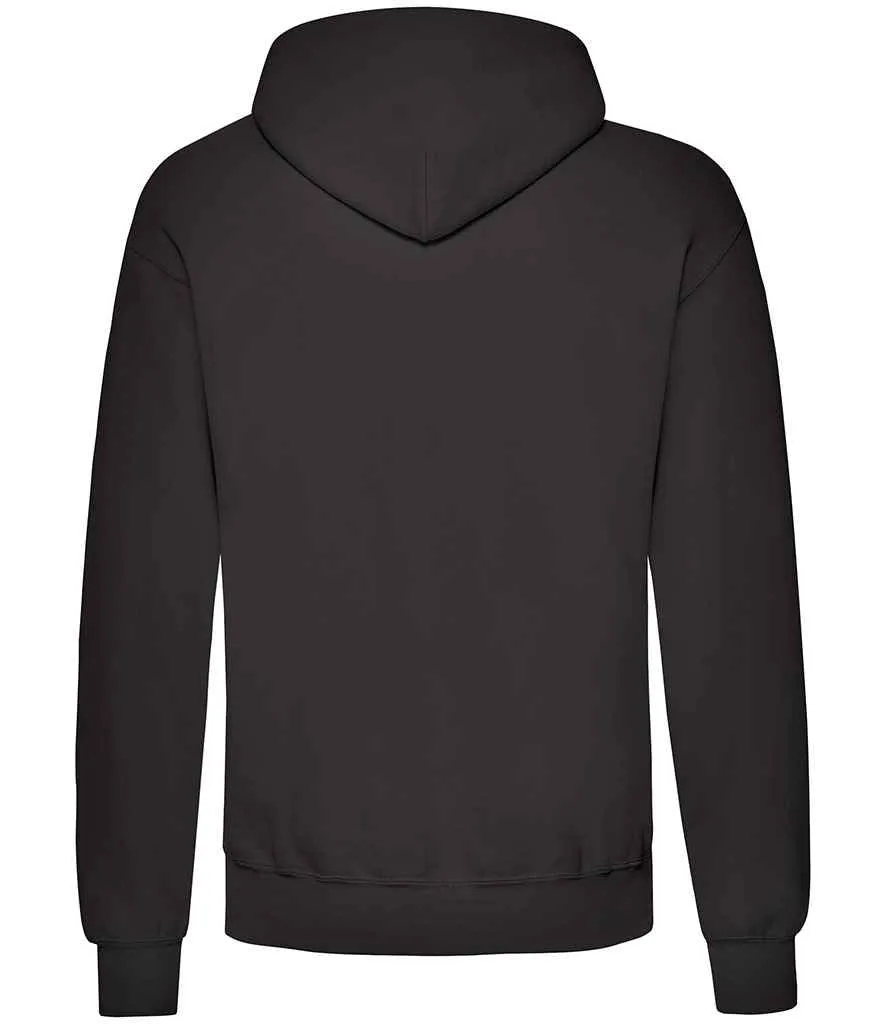 Fruit of the Loom Classic Hooded Sweatshirt - Black, Grey, White