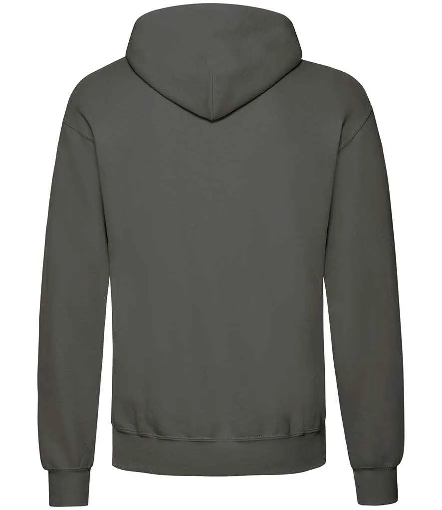 Fruit of the Loom Classic Hooded Sweatshirt - Black, Grey, White