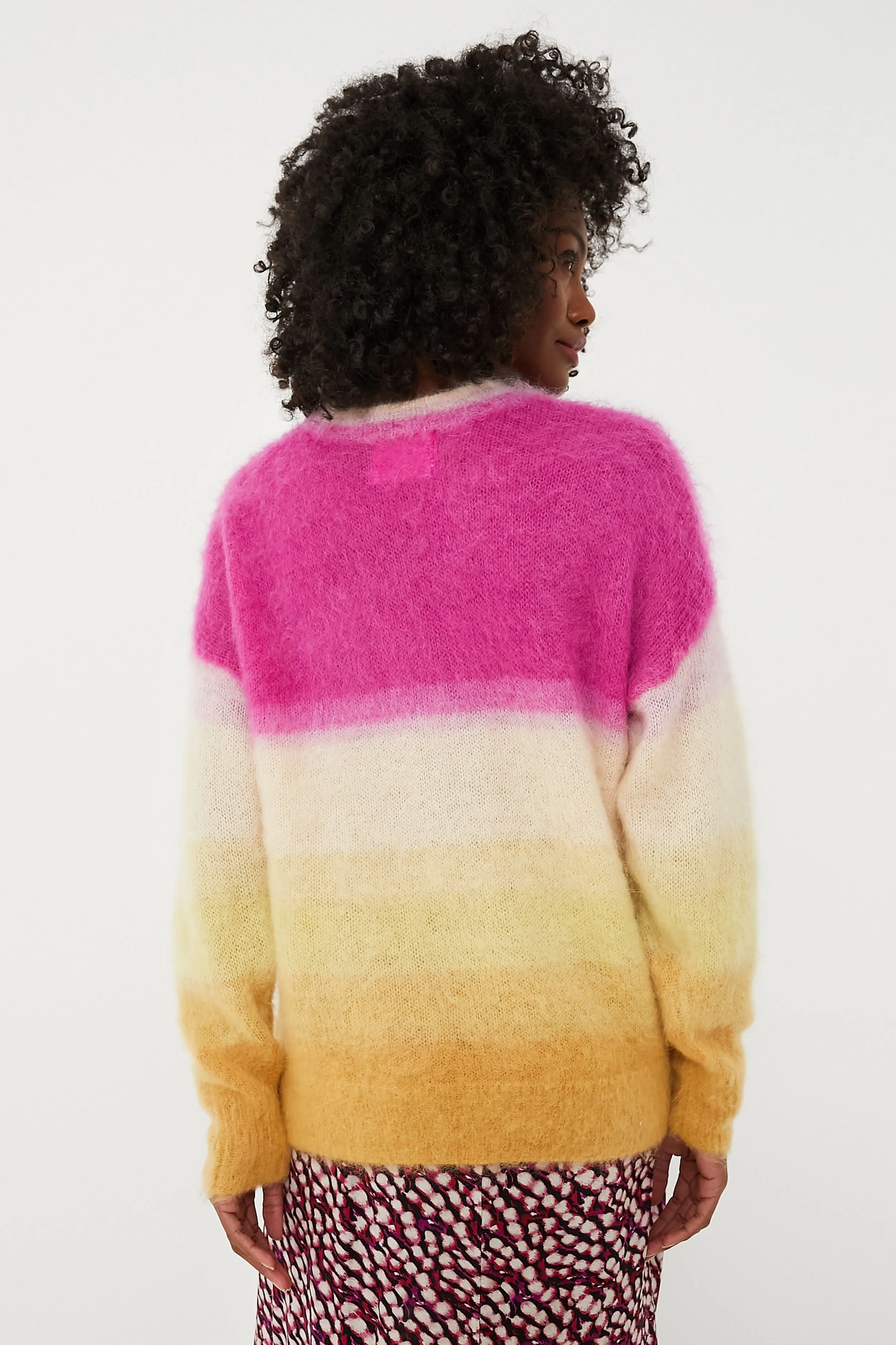 Fuchsia and Yellow Drussell Sweater