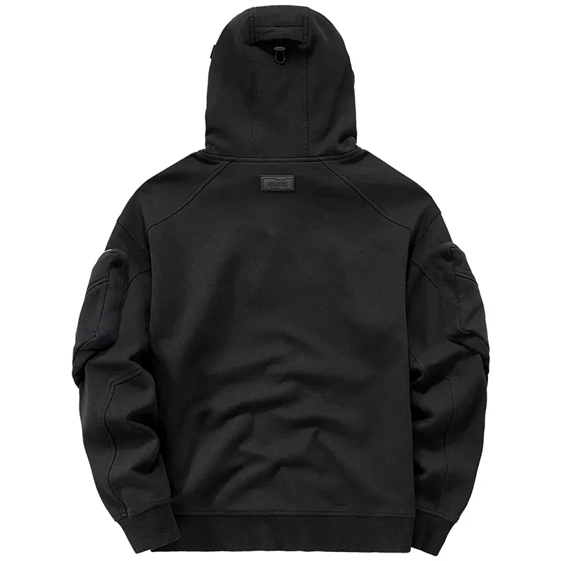 Hoodie With High Collar