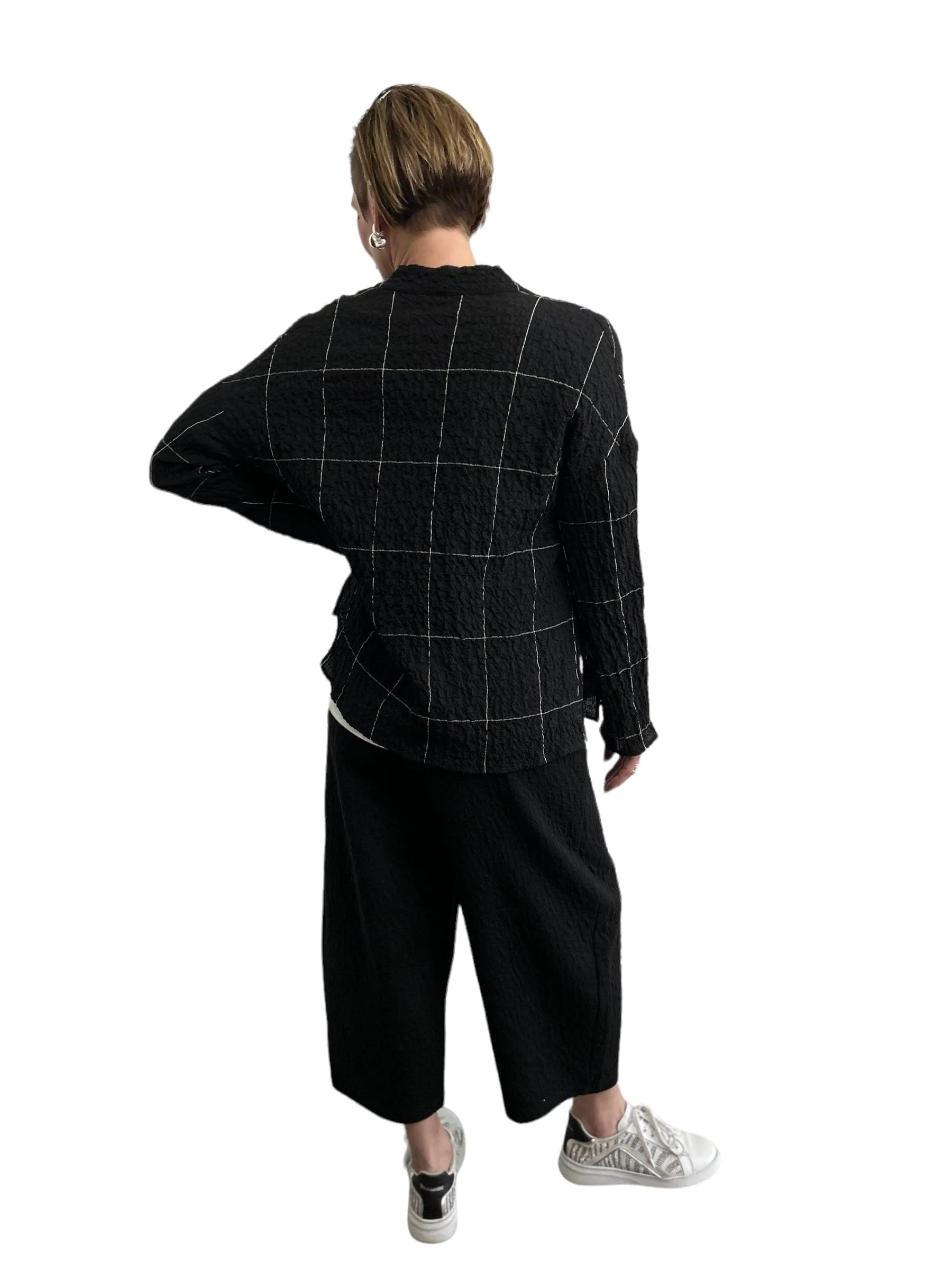 Light Cardigan Geometrical Design
