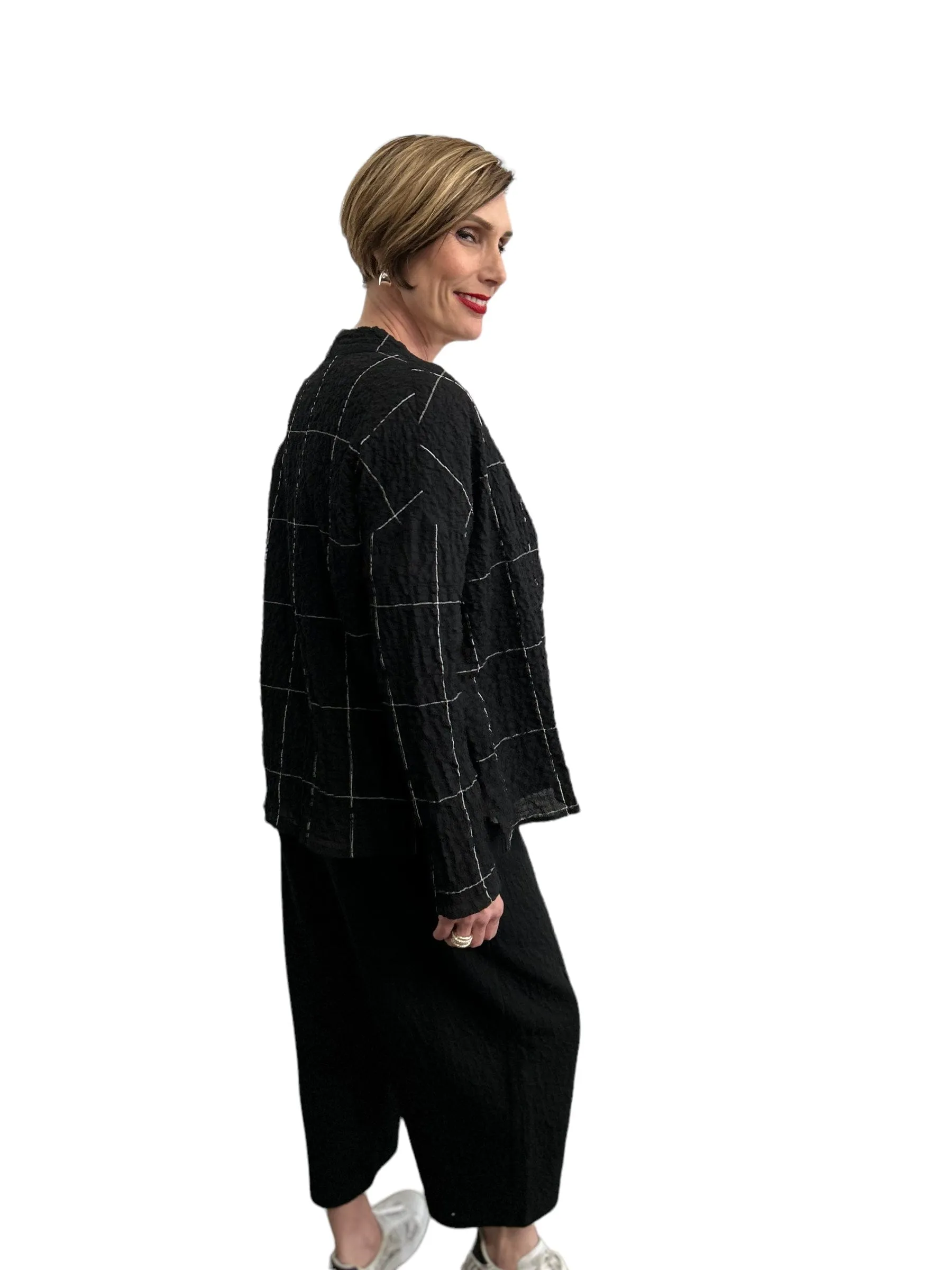 Light Cardigan Geometrical Design
