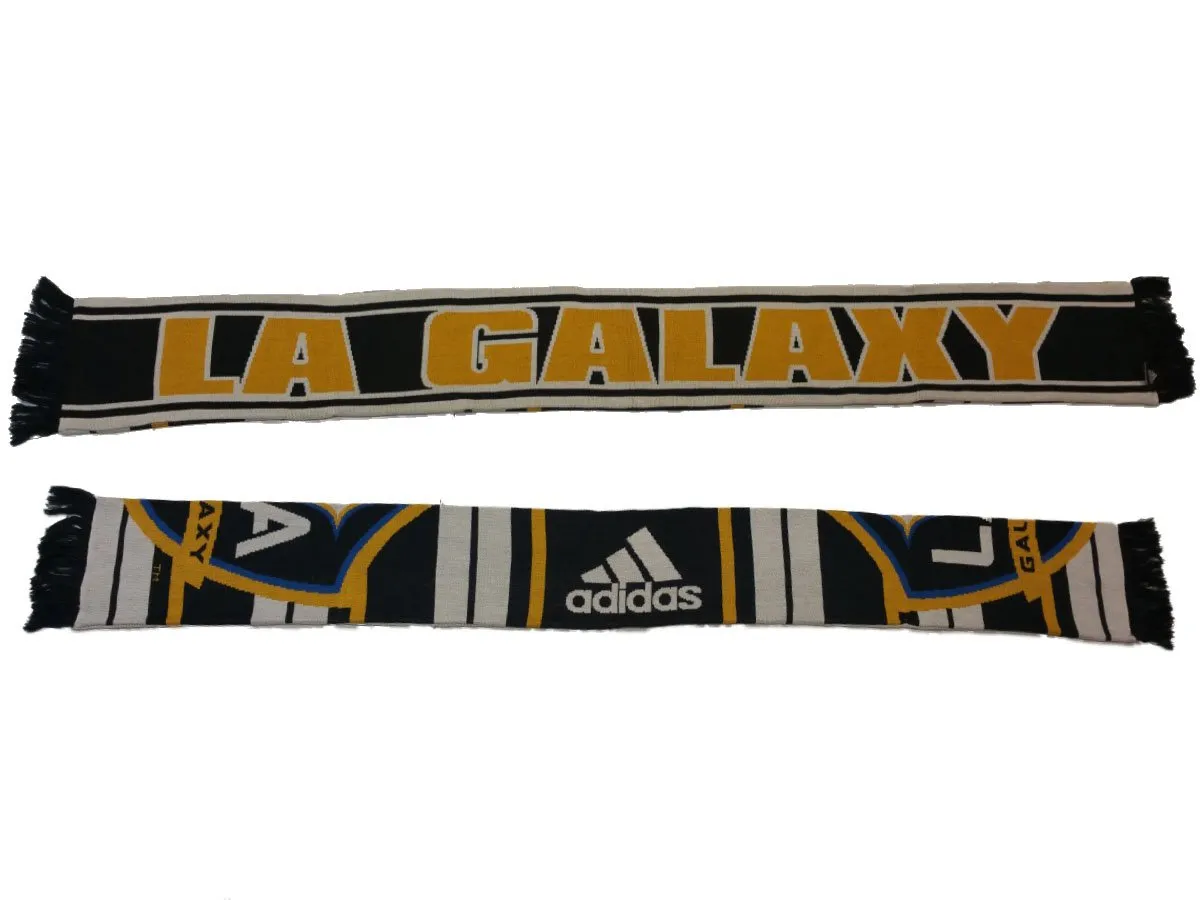 Los Angeles LA Galaxy Adidas Reversible Acrylic Winter Scarf (61" x 7.25")