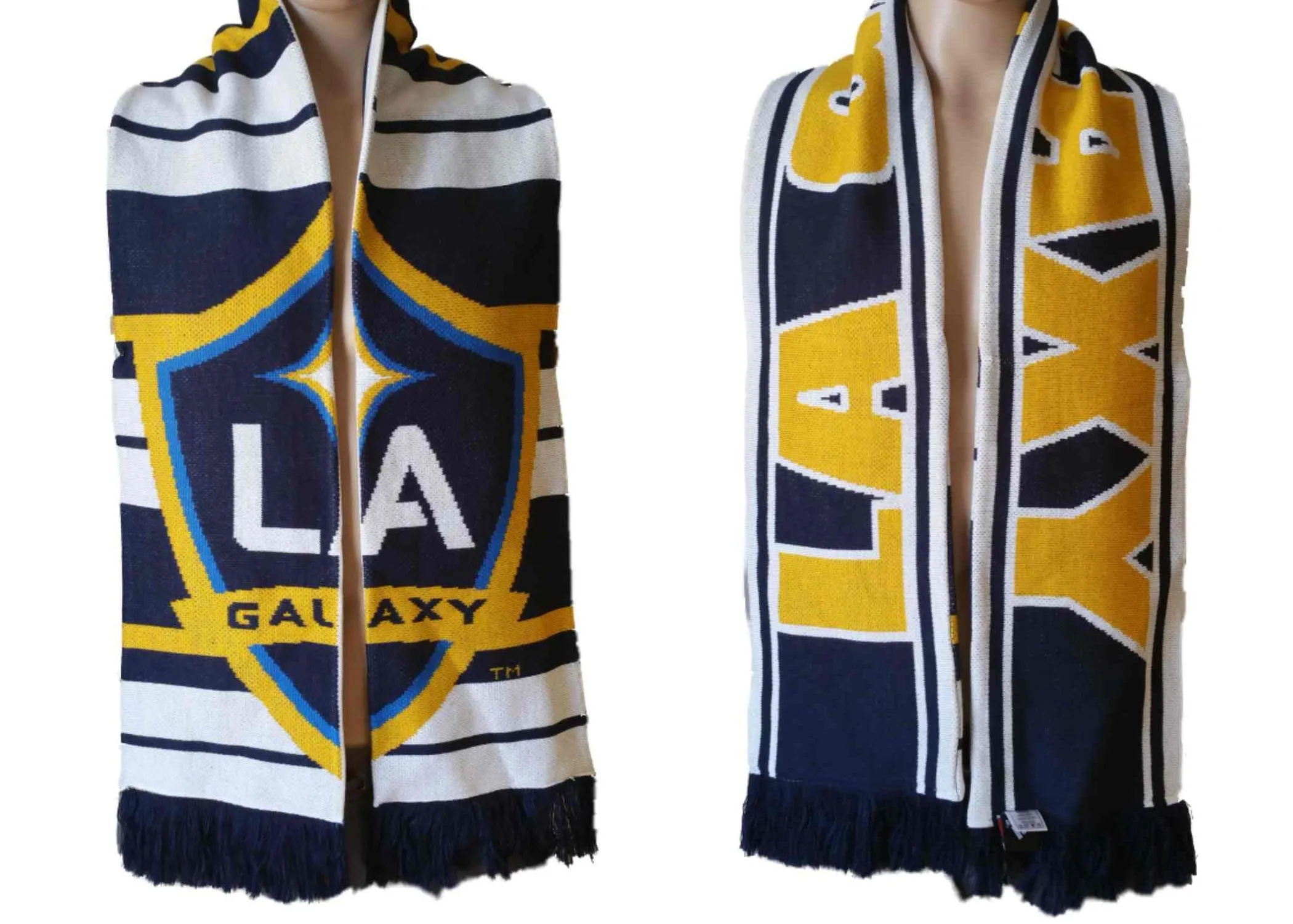 Los Angeles LA Galaxy Adidas Reversible Acrylic Winter Scarf (61" x 7.25")