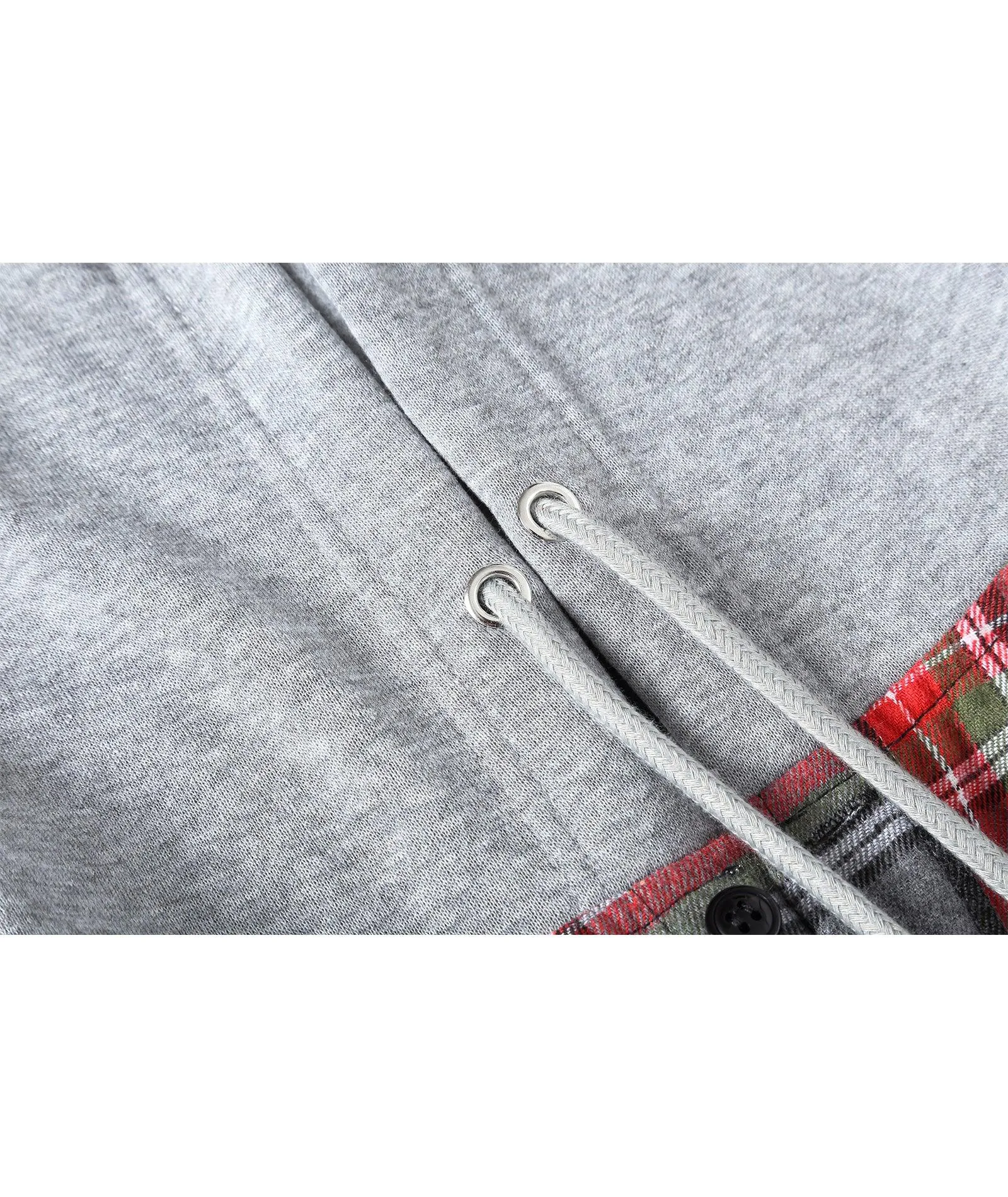 Men's Button Up Flannel Plaid Shirt-CFMMX20007