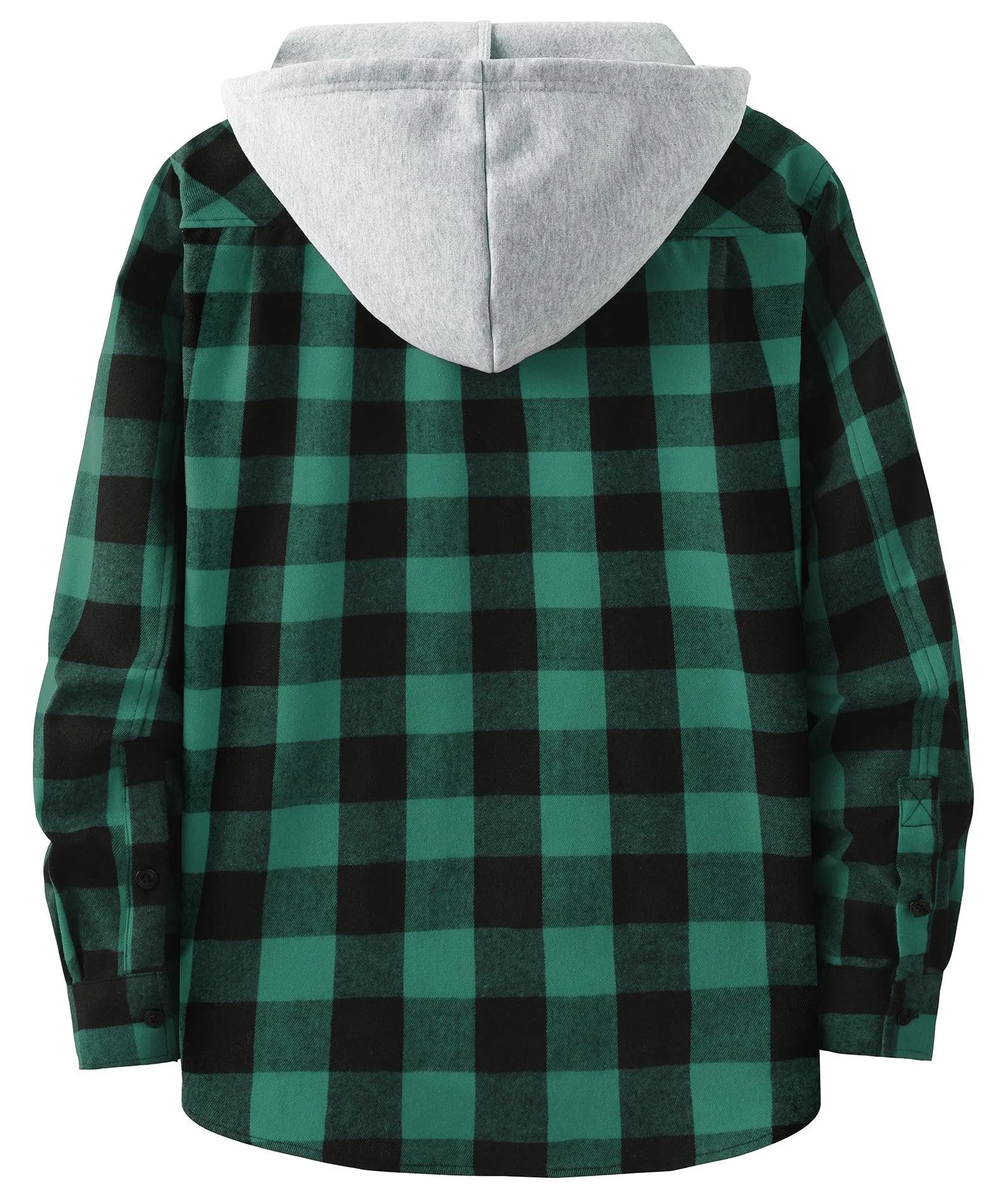 Men's Button Up Flannel Plaid Shirt-CFMMX20007