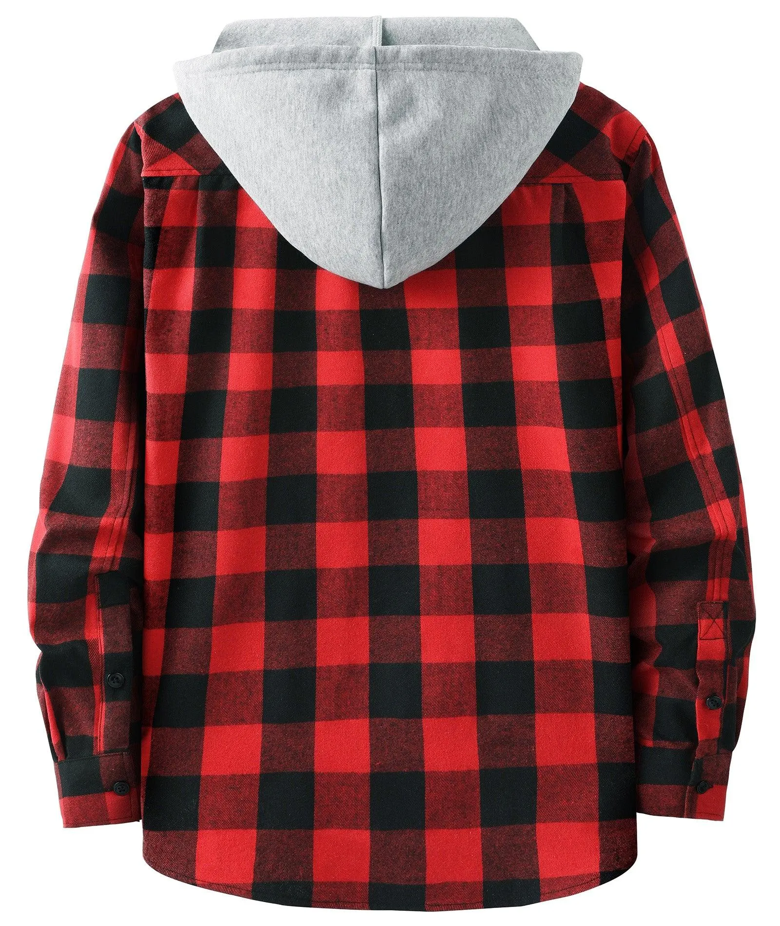 Men's Button Up Flannel Plaid Shirt-CFMMX20007