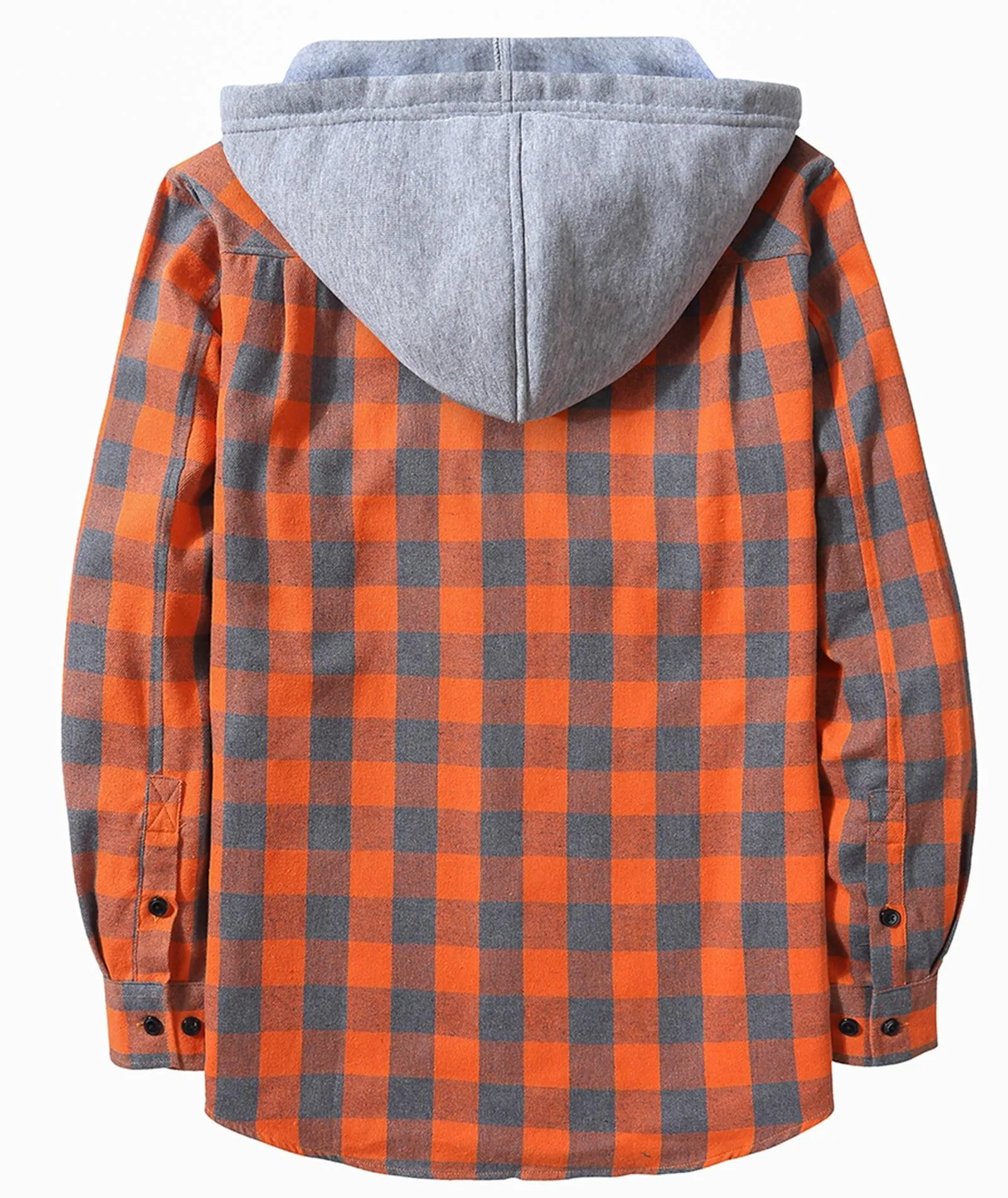 Men's Button Up Flannel Plaid Shirt-CFMMX20007