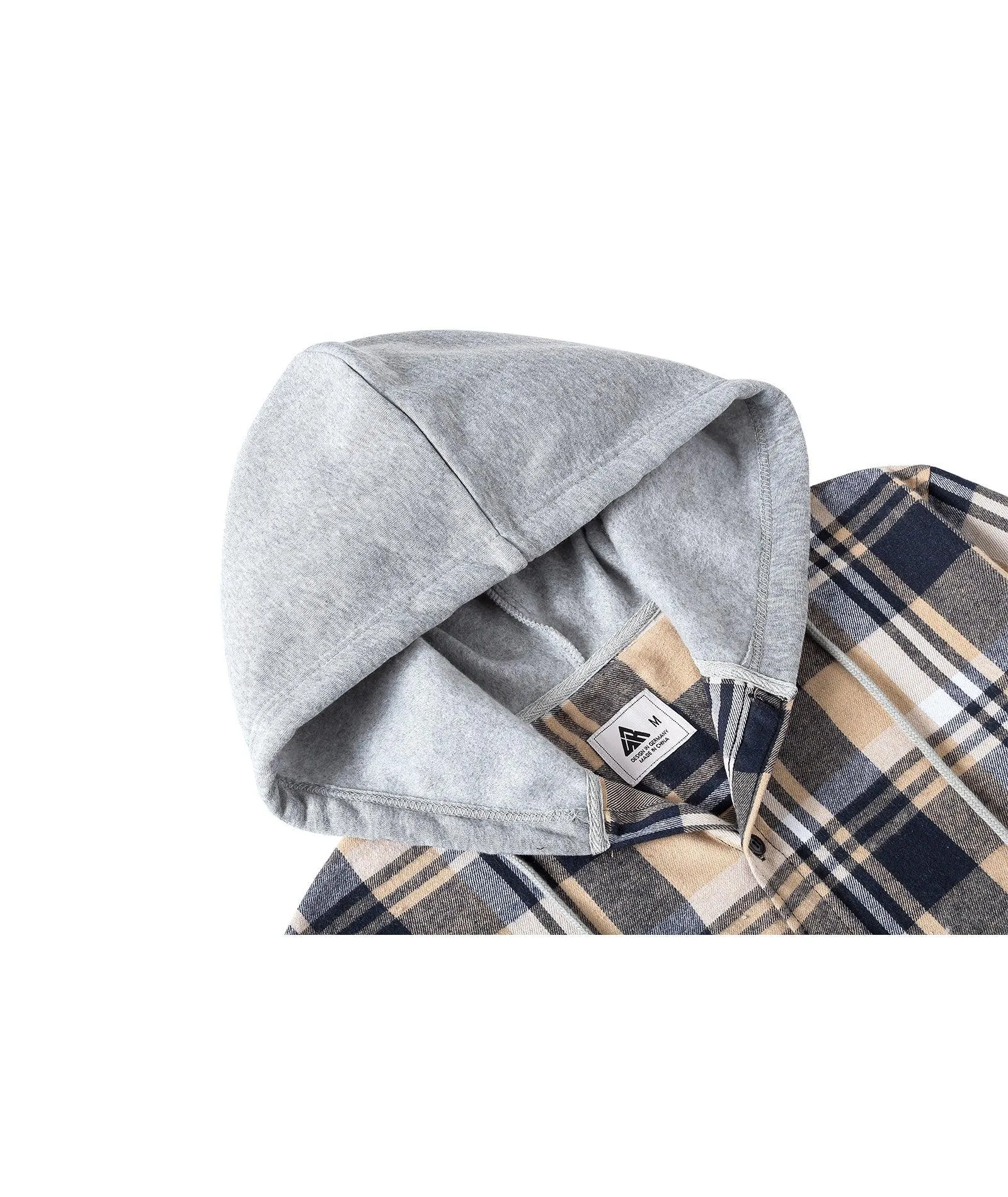 Men's Button Up Flannel Plaid Shirt-CFMMX20007