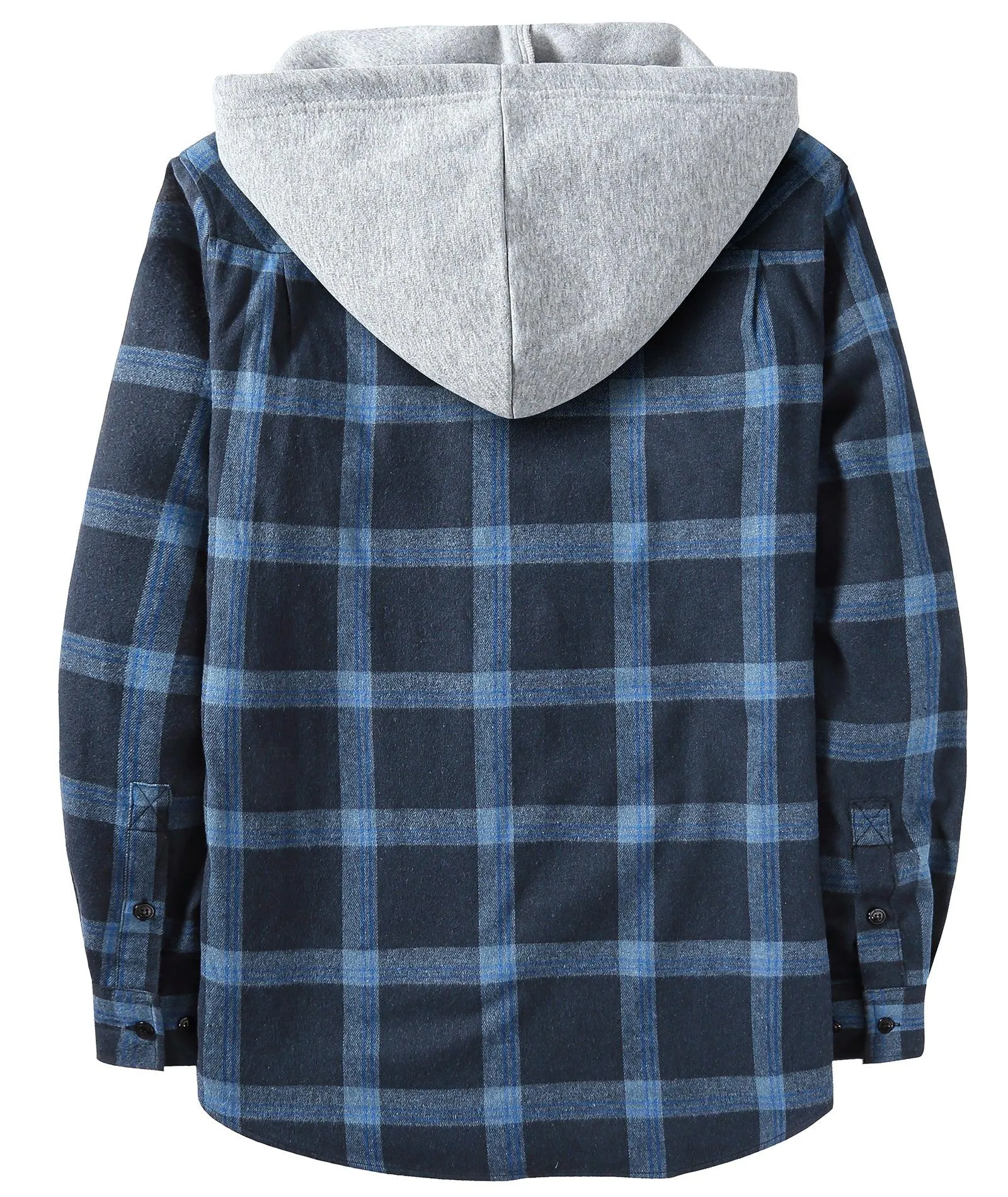 Men's Button Up Flannel Plaid Shirt-CFMMX20007