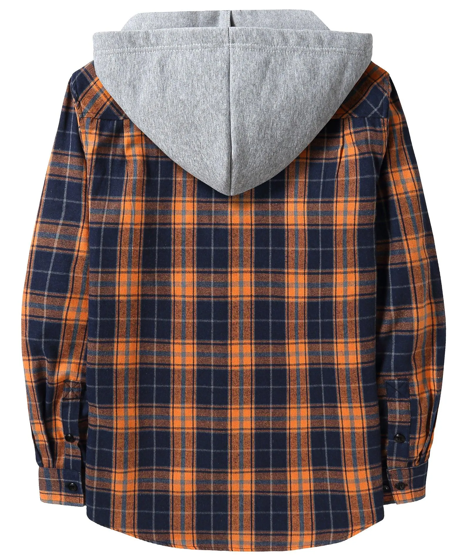 Men's Button Up Flannel Plaid Shirt-CFMMX20007